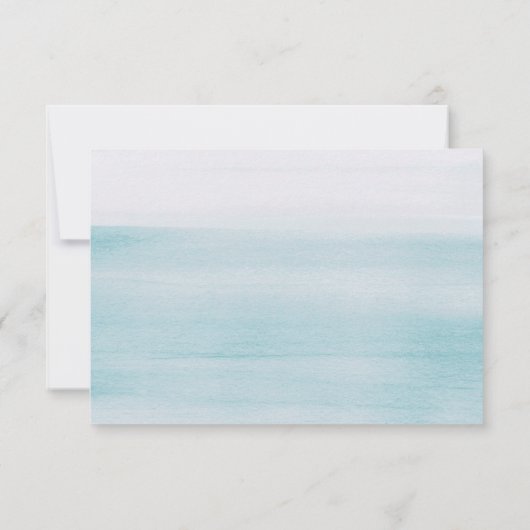 Nautical Blue Boy Baby Shower | Elegant Script Bedankkaart (Achterkant)