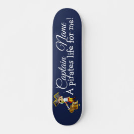 Nautical Blue Boy Party Pirates Persoonlijk Skateboard