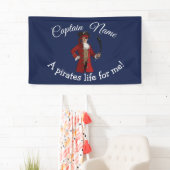 Nautical Blue Boy Pirate Banner (Insitu)