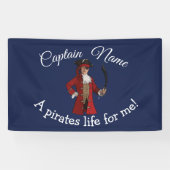 Nautical Blue Boy Pirate Banner (Horizontaal)