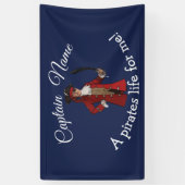 Nautical Blue Boy Pirate Banner (Verticaal)