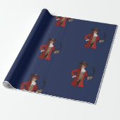 Nautical Blue Boy Pirate Cadeaupapier (Uitgerold)