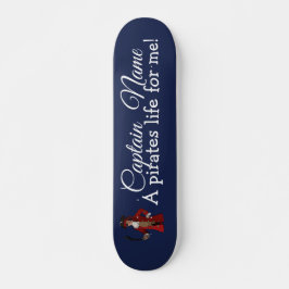 Nautical Blue Boy Pirate Persoonlijk Skateboard