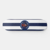 Nautical Blue Boy Pirate Persoonlijk Skateboard (Horizontaal)