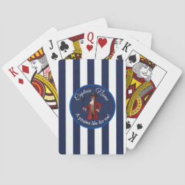 Nautical Blue Boy Pirate Pokerkaarten