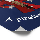 Nautical Blue Boy Pirate Poster (Hoek)