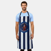 Nautical Blue Boy Pirate Schort (Gedragen)