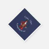 Nautical Blue Boy Pirate Servet (Hoek)