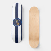 Nautical Blue Boy Pirate Skateboard (Voorkant)