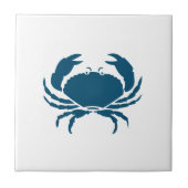 Nautical Blue Crab Kitchen Backsplash Tegeltje (Voorkant)