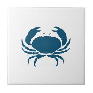 Nautical Blue Crab Kitchen Backsplash Tegeltje