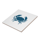 Nautical Blue Crab Kitchen Backsplash Tegeltje (Zijkant)