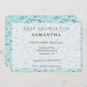 Nautical Blue Fish baby shower Kaart (Voorkant / Achterkant)