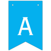 Nautical Blue Happy Birthday Anchor Vlaggetjes (Derde vlag)