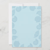 Nautical Blue Invitation Kaart (Achterkant)