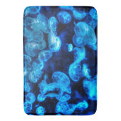 Nautical Blue Jellyfish Marine Life Badmat (Voorkant Verticaal)
