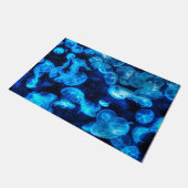 Nautical Blue Jellyfish Marine Life Deurmat (Schuin)