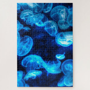 Nautical Blue Jellyfish Marine Life Legpuzzel