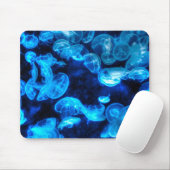 Nautical Blue Jellyfish Marine Life Muismat (Met muis)