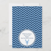 Nautical Blue Kreeft Babyshower Uitnodiging (Achterkant)