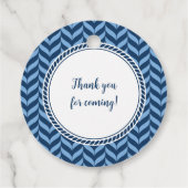 Nautical Blue Lobster kust  Bedankjes Labels (Achterkant)