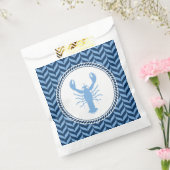 Nautical Blue Lobster kust Bedankzakje (Gezegeld)