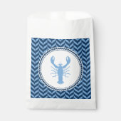 Nautical Blue Lobster kust Bedankzakje (Voorkant)