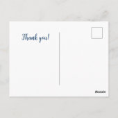 Nautical Blue Lobster kust Briefkaart (Achterkant)