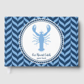 Nautical Blue Lobster kust Gastenboek (Voorkant)