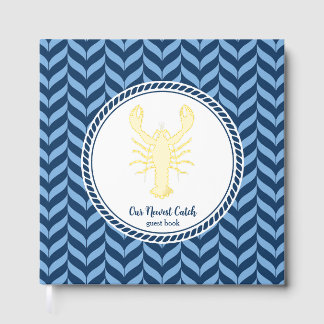 Nautical Blue Lobster kust Gastenboek