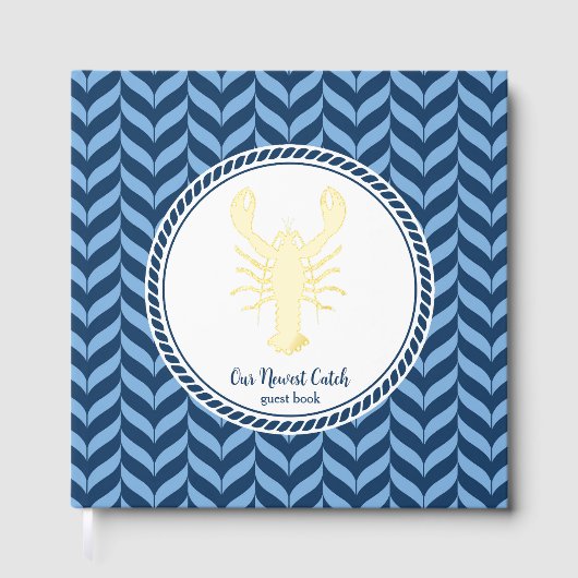 Nautical Blue Lobster kust Gastenboek (Voorkant)