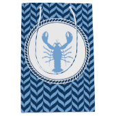 Nautical Blue Lobster kust  Medium Cadeauzakje (Voorkant)