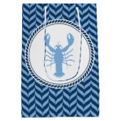 Nautical Blue Lobster kust  Medium Cadeauzakje (Achterkant)