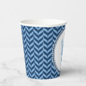 Nautical Blue Lobster kust Papieren Bekers (Rechts)