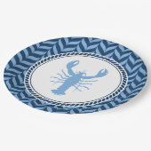 Nautical Blue Lobster kust  Papieren Bordje (Gekanteld)