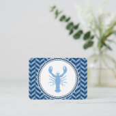 Nautical Blue Lobster kust Plaatskaartje (Staand voorkant)