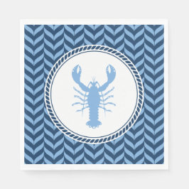 Nautical Blue Lobster kust  Servet