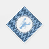 Nautical Blue Lobster kust  Servet (Hoek)