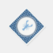 Nautical Blue Lobster kust  Servet (Hoek)