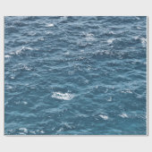 Nautical Blue Ocean Water Cadeaupapier (Vlak)