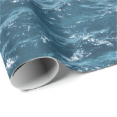 Nautical Blue Ocean Water Cadeaupapier (Rol Hoek)