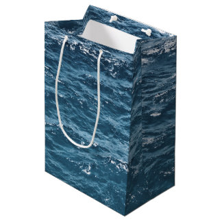 Nautical Blue Ocean Water Medium Cadeauzakje