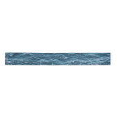 Nautical Blue Ocean Water Satijnen Lint (Voorkant)