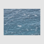 Nautical Blue Ocean Water Tissuepapier (Voorkant)