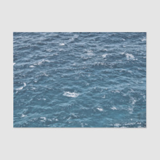 Nautical Blue Ocean Water Tissuepapier