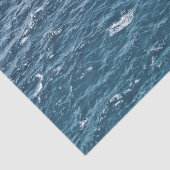 Nautical Blue Ocean Water Tissuepapier (Detail)