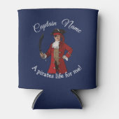 Nautical Blue Pirate Koelbox Blikjeskoeler (Voorkant)