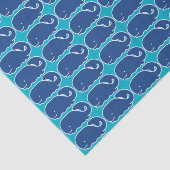 Nautical Blue Preppy Whale Persoonlijk Tissuepapier (Detail)