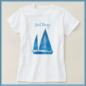 Nautical Blue Sailboat T-shirt