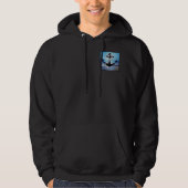 Nautical Blue Seashore Mannen Fleece Hoodie (Voorkant)